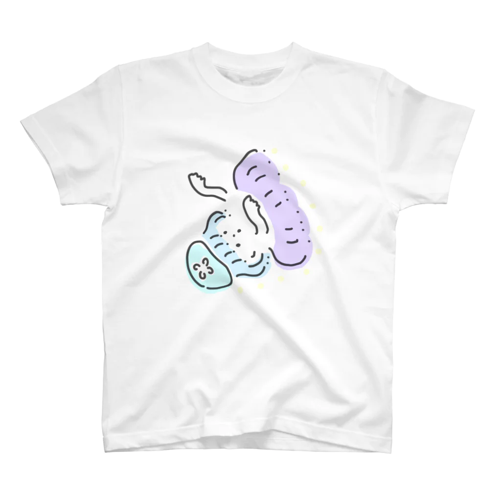 シナオカリオのげらくずみのみずくらげ スタンダードTシャツ