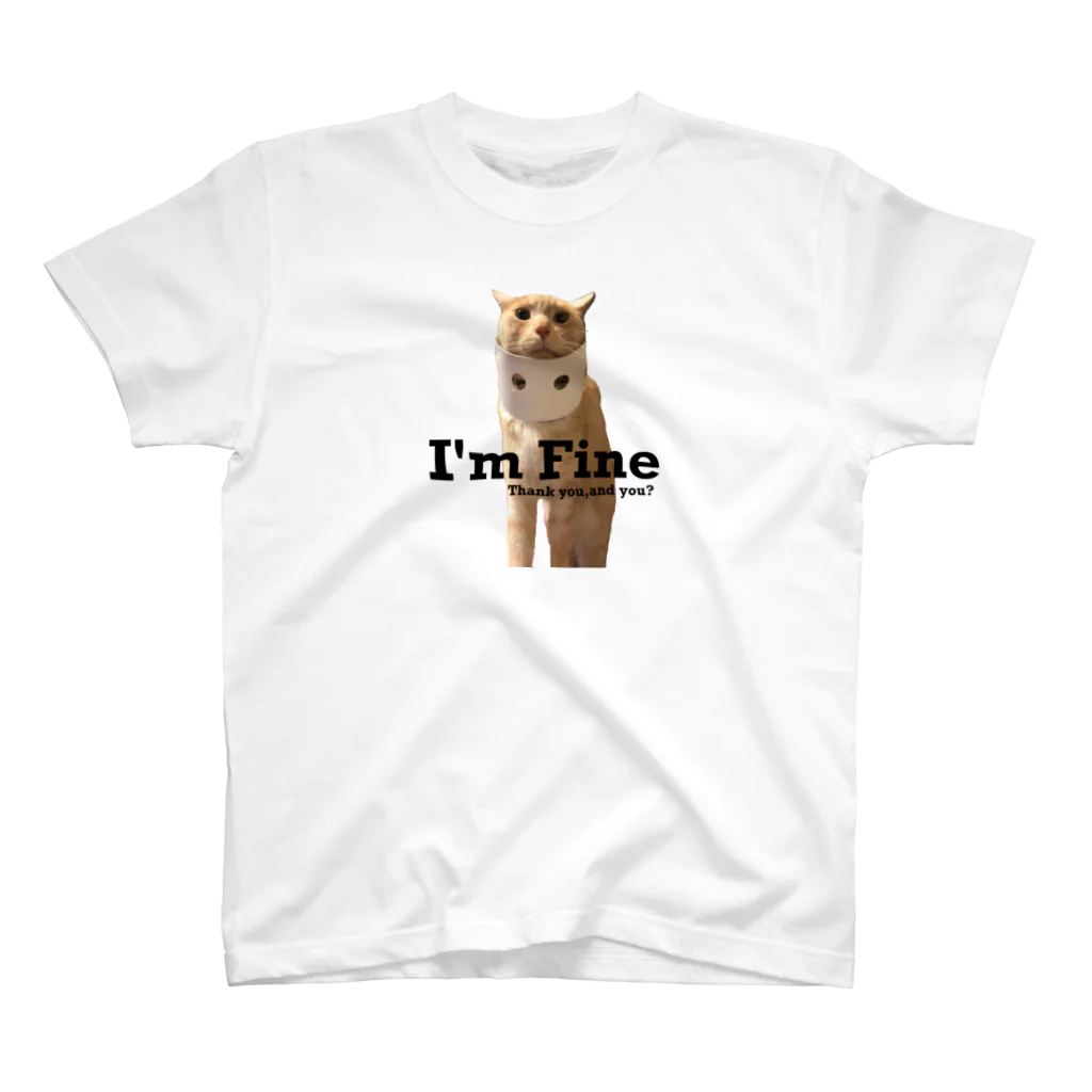 QQ_ooo_の元気なネコ Regular Fit T-Shirt