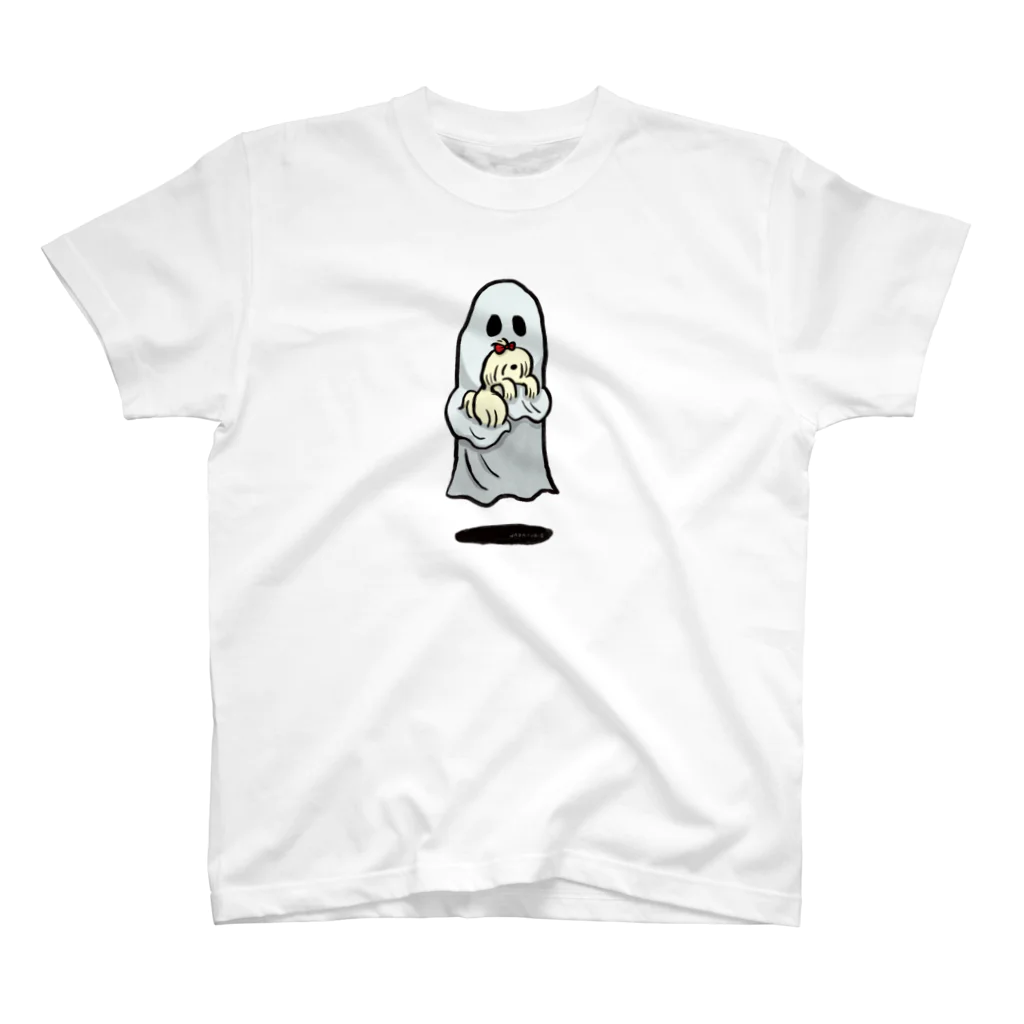 WADAYURIEのおばけといぬちゃん スタンダードTシャツ