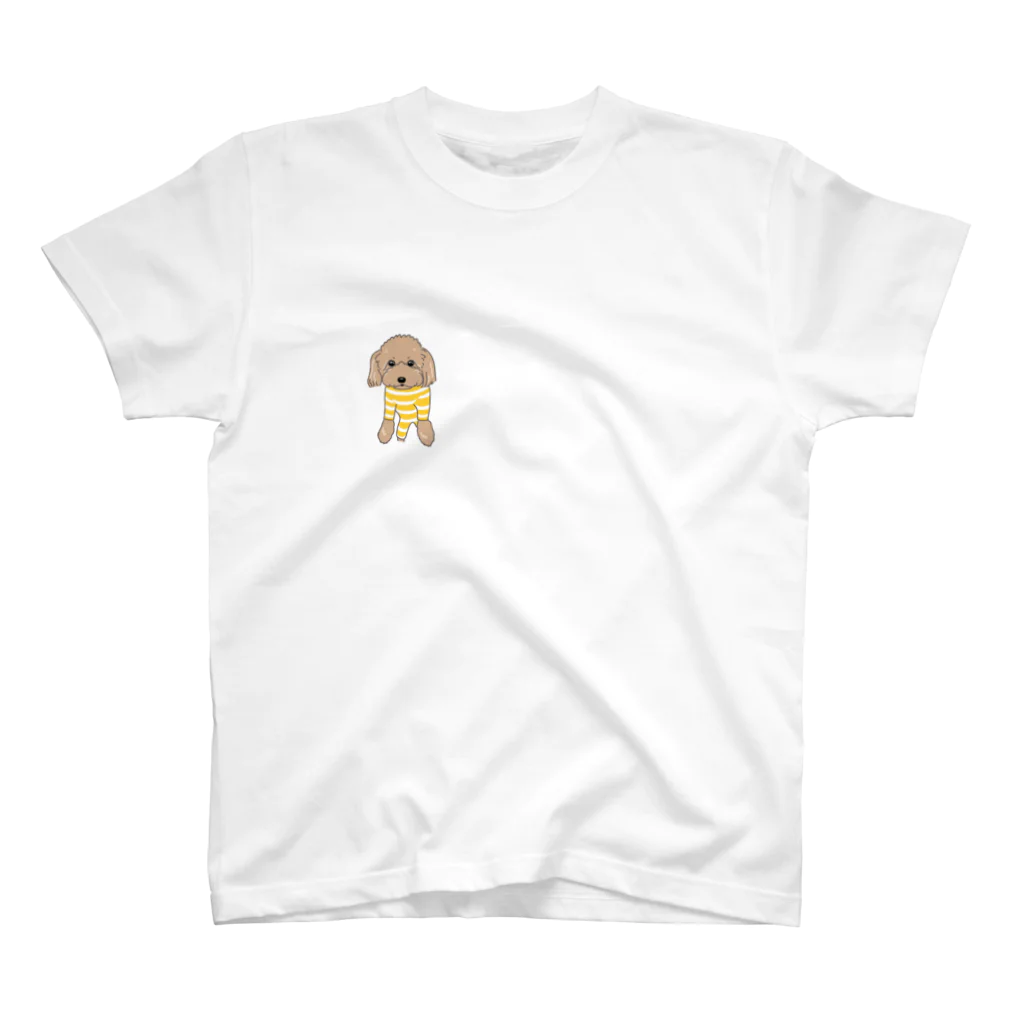 遥ん/犬顔絵　の犬顔絵 ココアくん Regular Fit T-Shirt