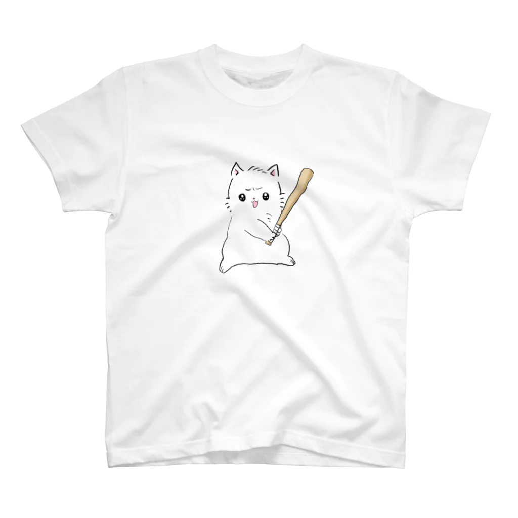 S.P.catのホームラン猫(ちゅうくらい) スタンダードTシャツ