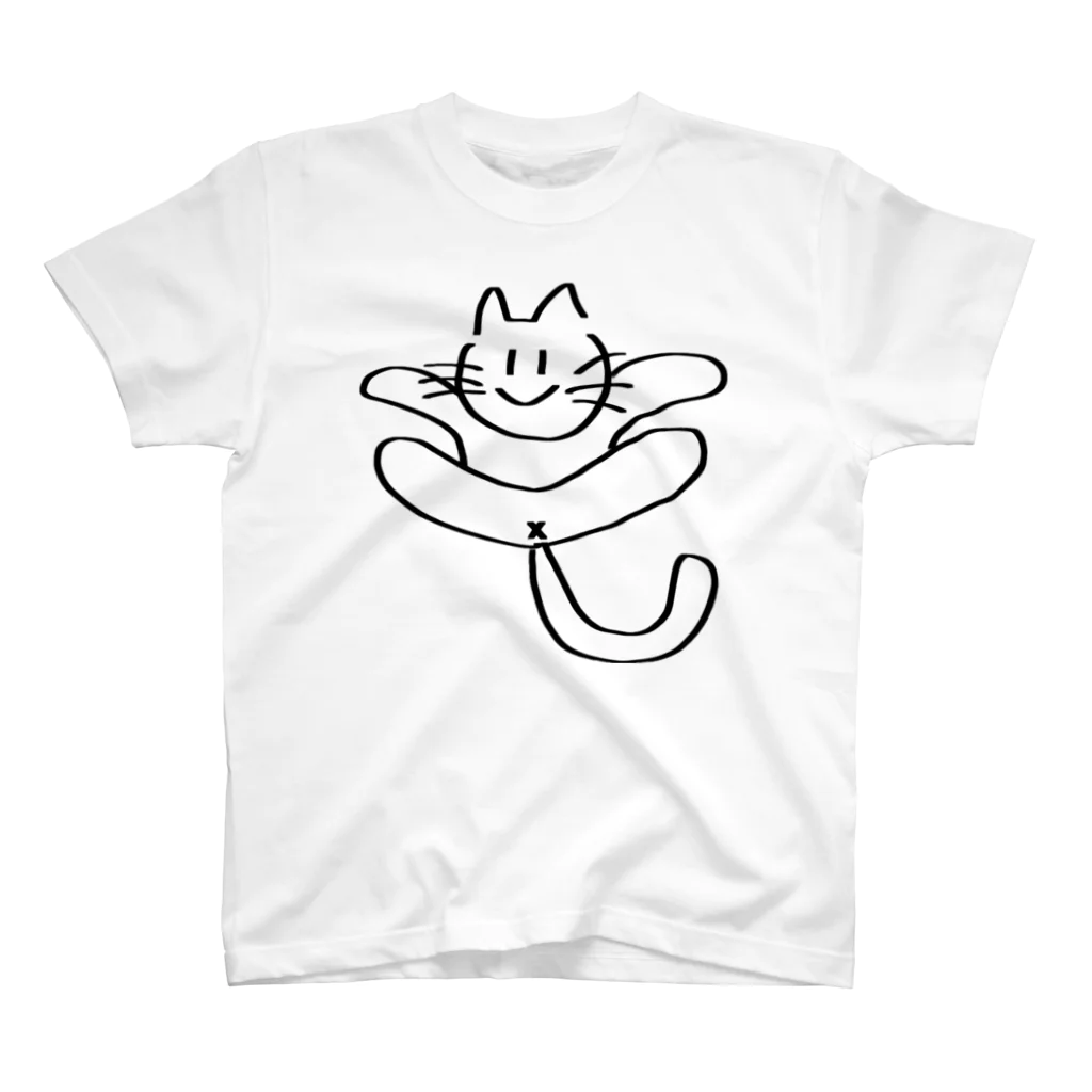 ななこさんのどうぶつぐっずのぱんぱかぱーんねこ(文字入り) Regular Fit T-Shirt