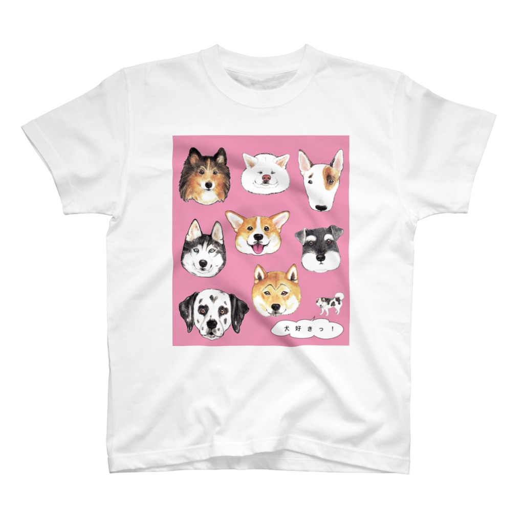 Discover 柴犬 メンズ レディース Tシャツ オリジナル プリント 柴犬たち 可愛い動物