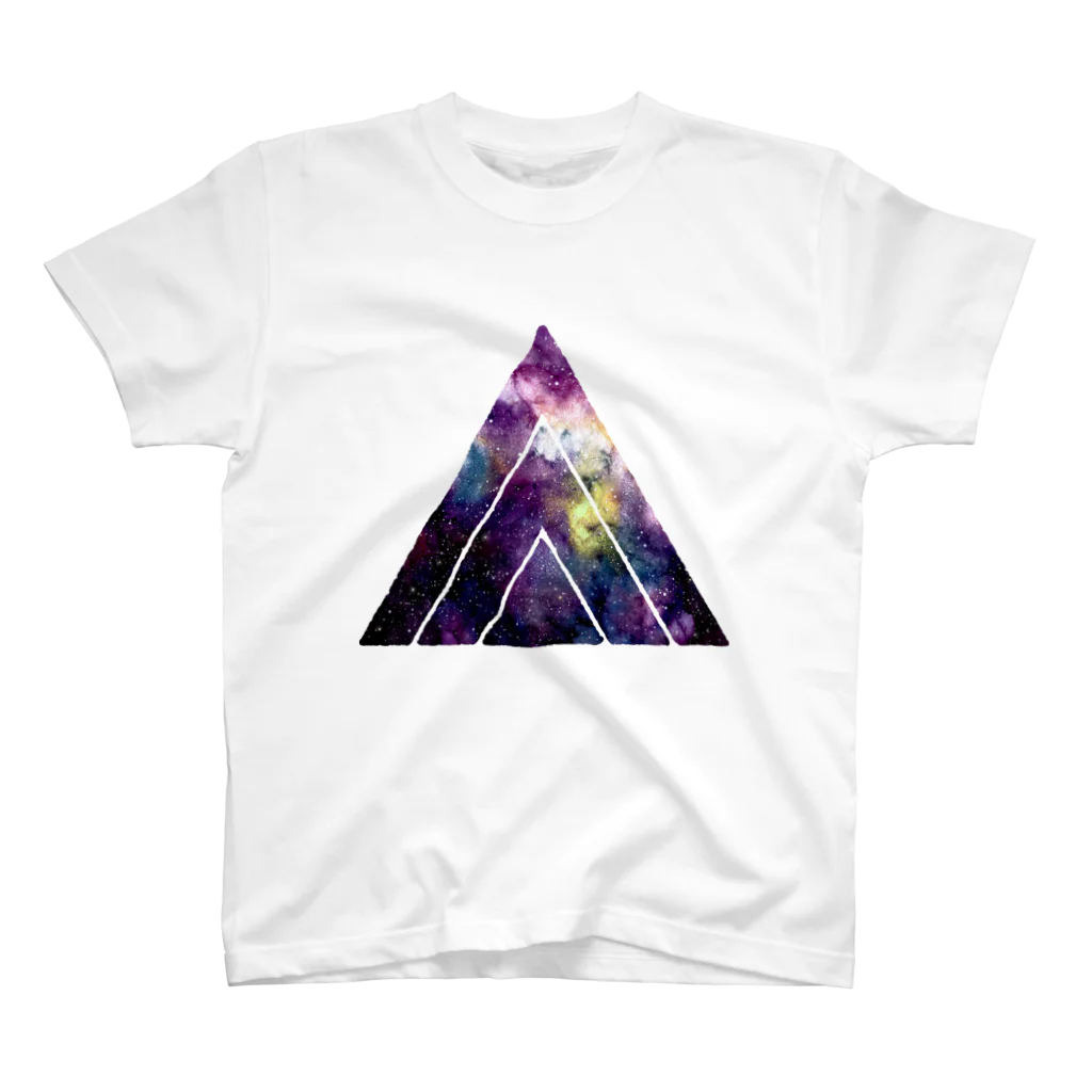 SANKAKU DESIGN STOREのFUNKY TRIANGLE LOGO。 A/宇宙 スタンダードTシャツ