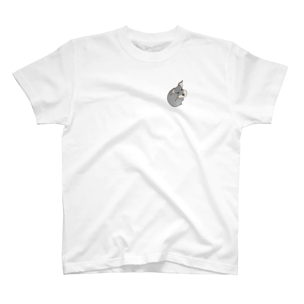 お歯黒🦊のころりんミニチュアシュナウザー Regular Fit T-Shirt