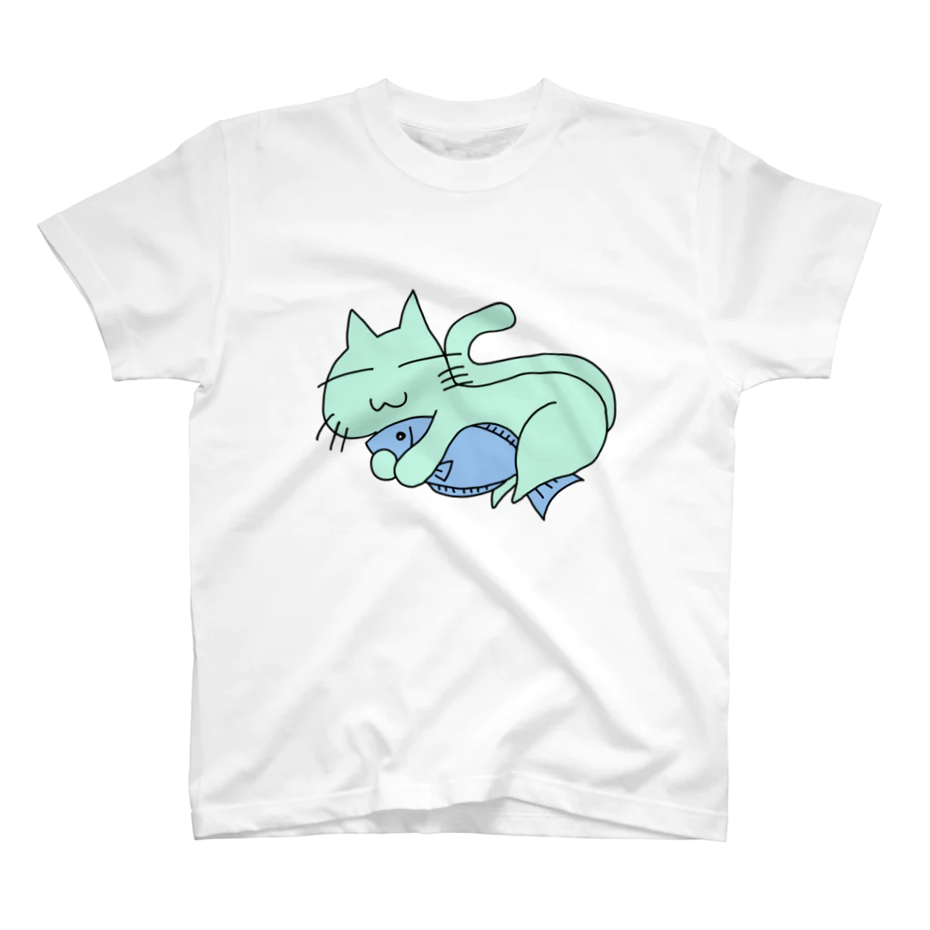 あおがえる。のさかなねこ Regular Fit T-Shirt