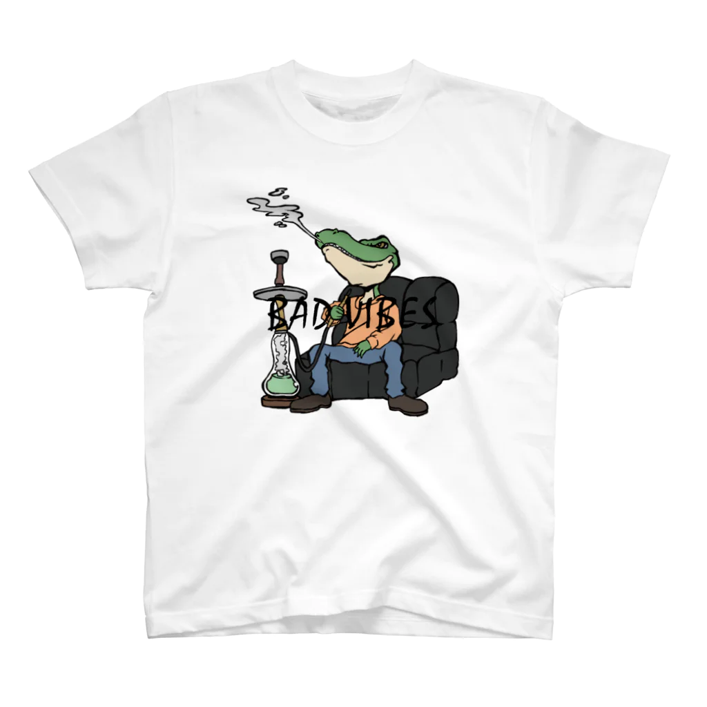 BAD VIBESのHookah Tee (White) Regular Fit T-Shirt