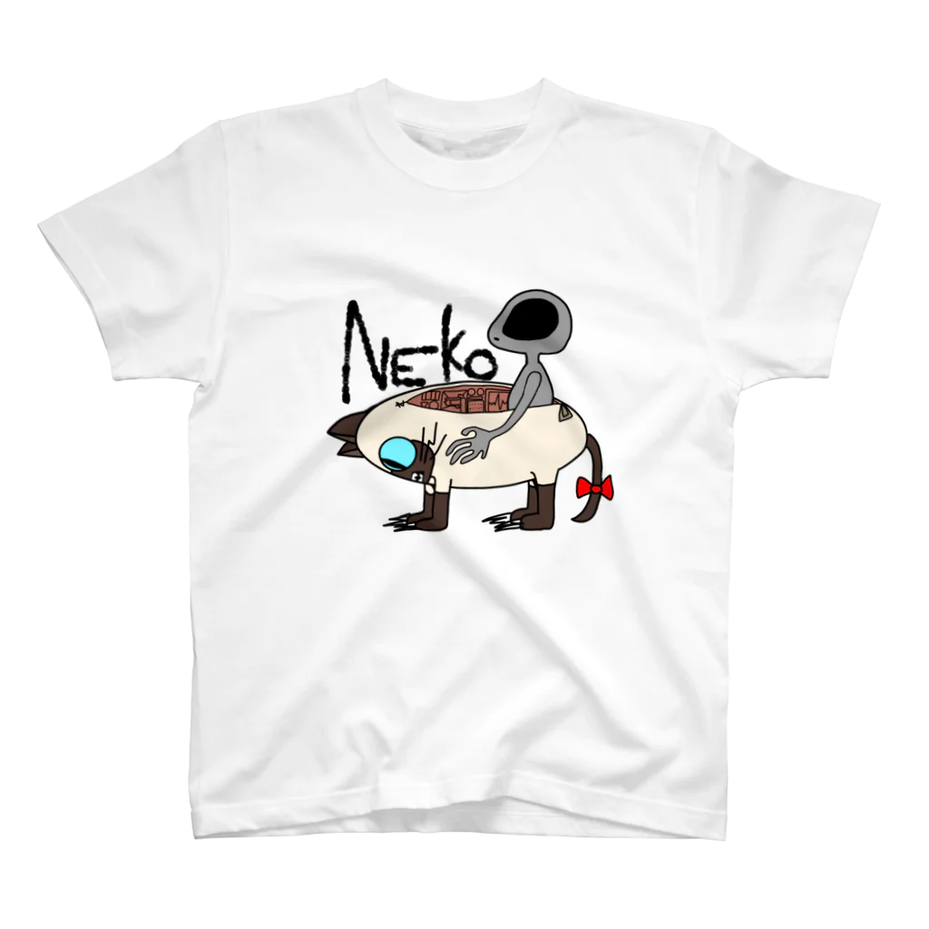 MIRORI🌱のNEKO ver.Shamu(ufo) スタンダードTシャツ