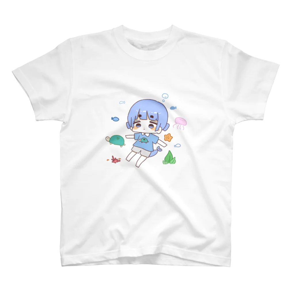 くるみちゃんの海が好きな女の子 スタンダードTシャツ