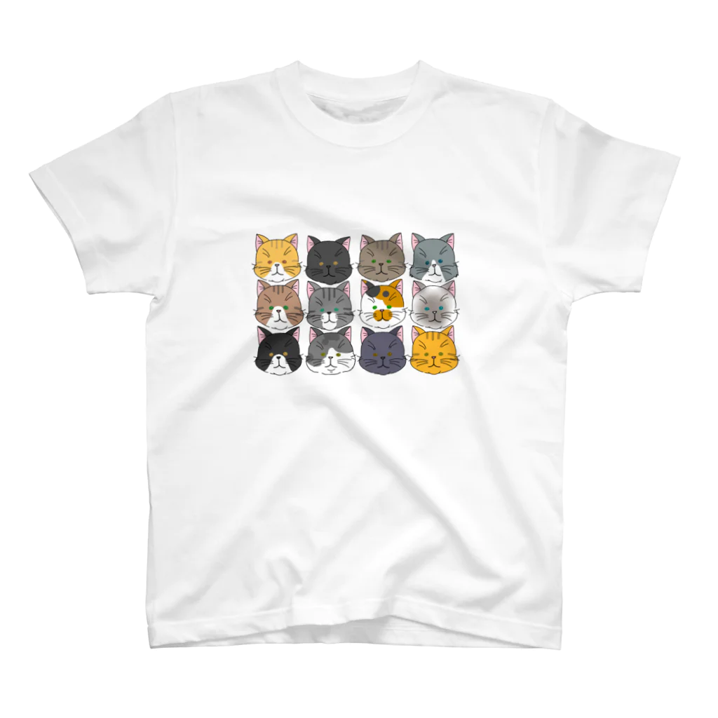 3s0anのいろんなにゃんこ集合 スタンダードTシャツ