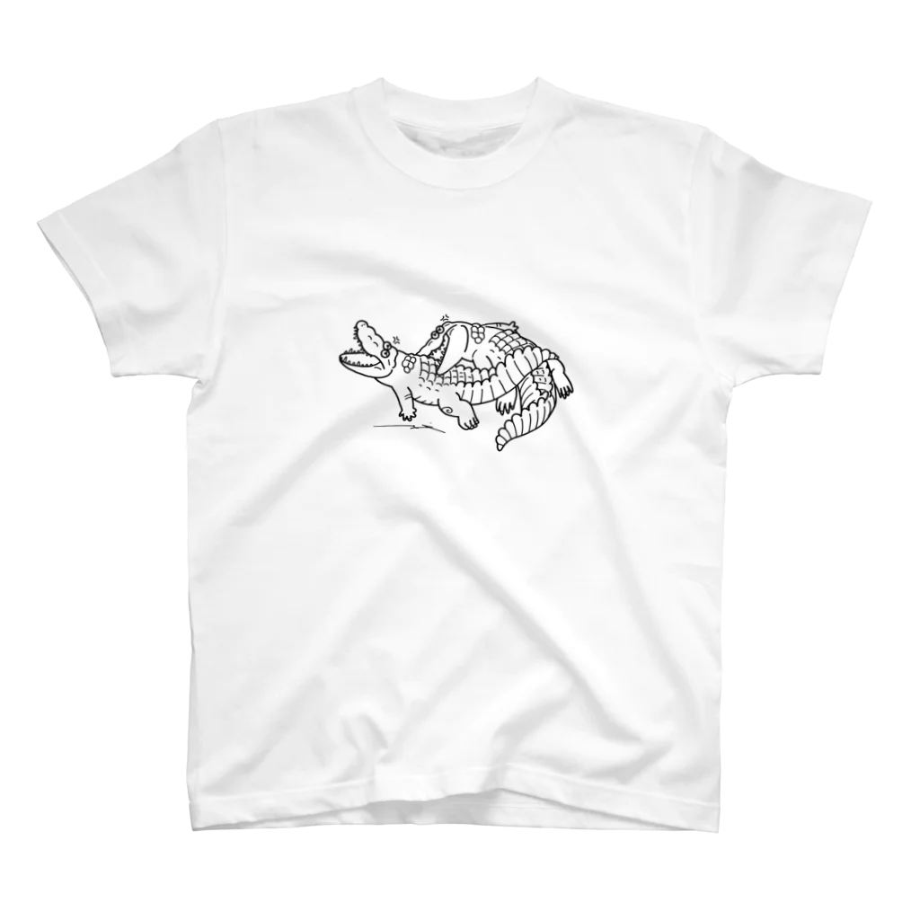 あめみやのケンカ中のイリエワニたち(mono) スタンダードTシャツ