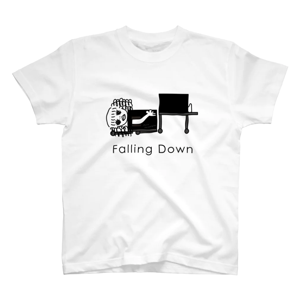 モリぴーハウスのモリエ Falling Down スタンダードTシャツ