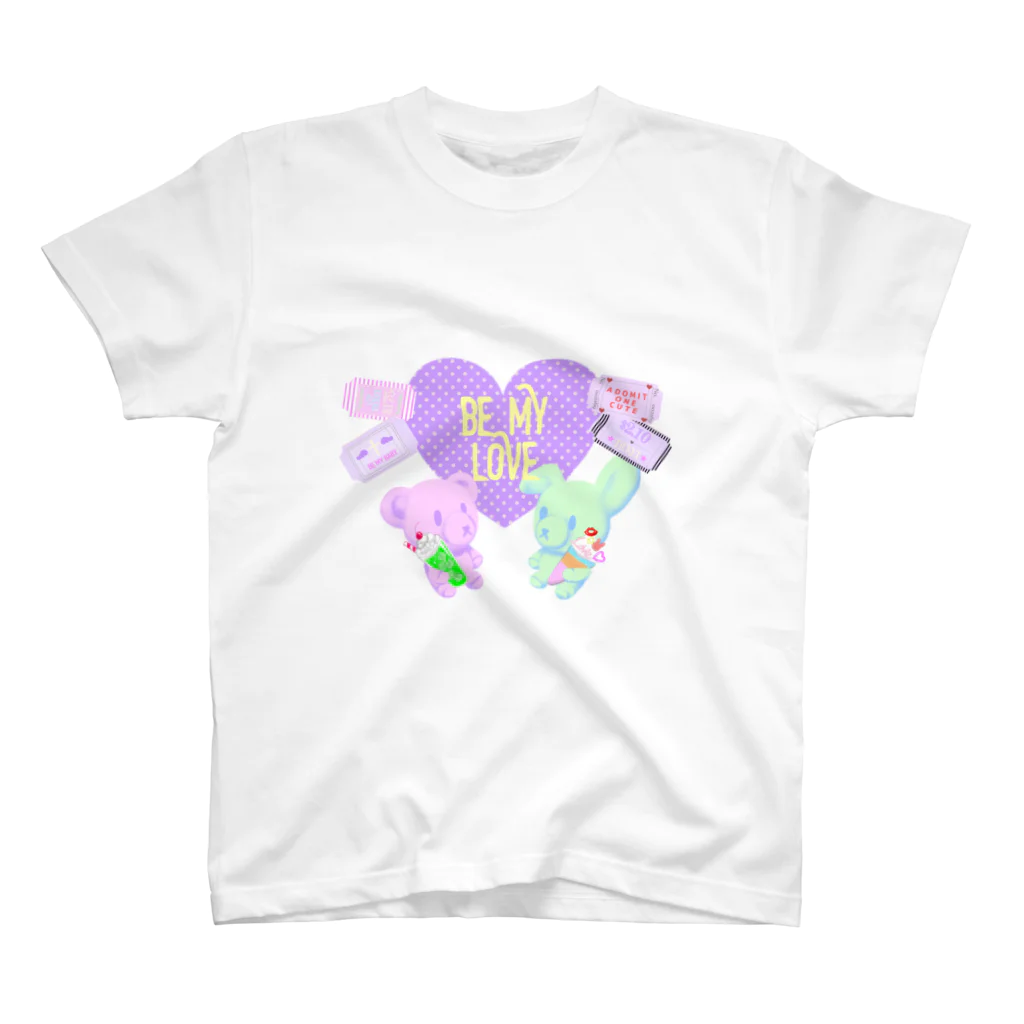 夢乃中もなかのSweetS♡うさくまちゃん Regular Fit T-Shirt