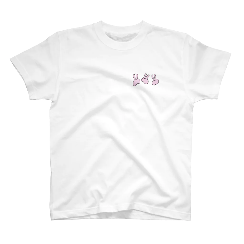 うさぎさん屋さんのうさぎさんの行進 スタンダードTシャツ