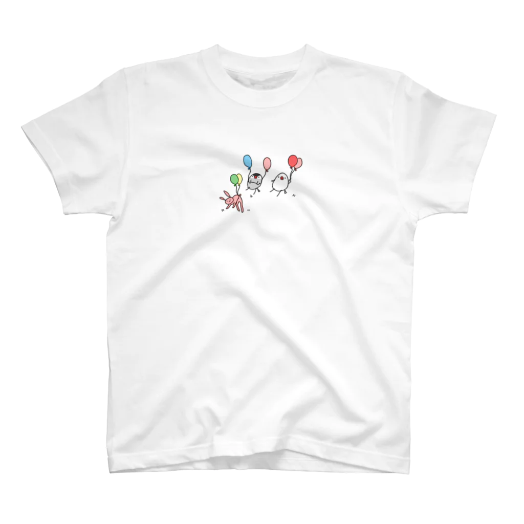 もるのもる文鳥&パッサ スタンダードTシャツ