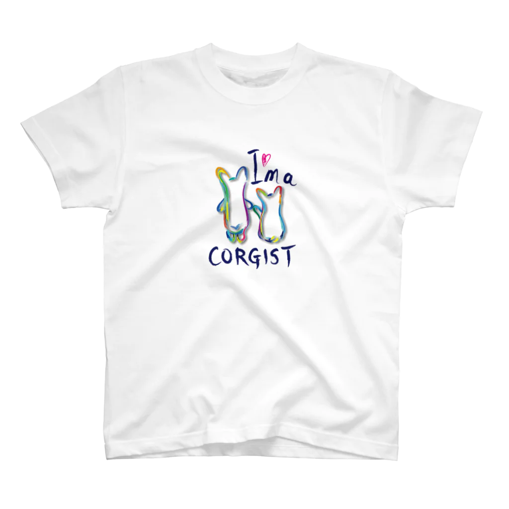 モカヤングワールドのI'm a Corgist T 티셔츠