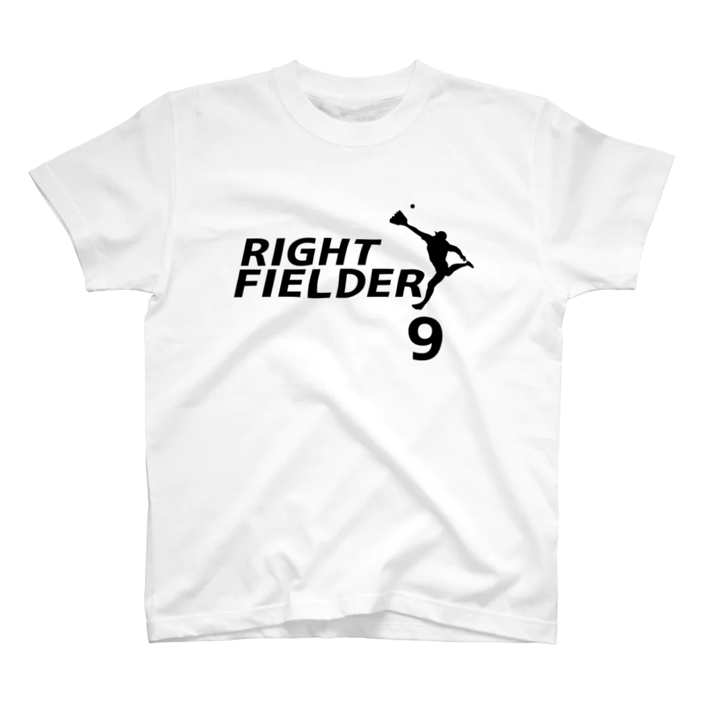 野球Tシャツ倶楽部（文字デザイン）のライトフィールダー（背番号9） Regular Fit T-Shirt