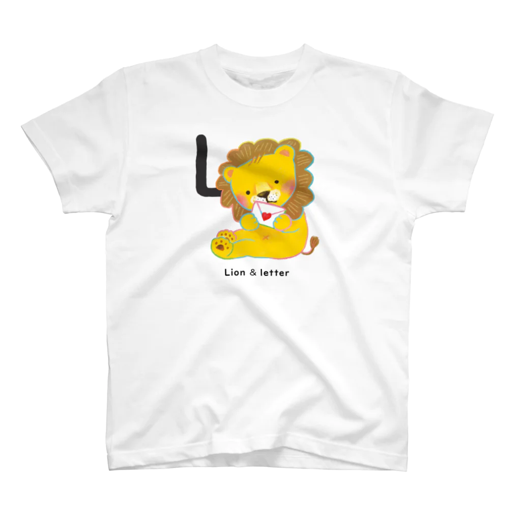 甲斐えるのブタ！ぶた！豚！のLion & letter スタンダードTシャツ