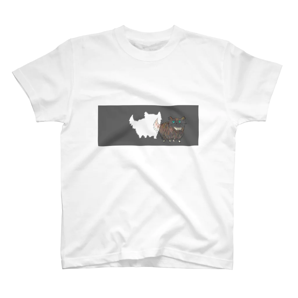 itu－wariのスケルトン猫 スタンダードTシャツ