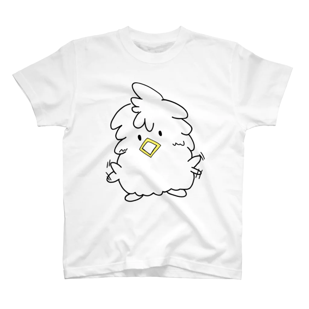 ＋Γ(gamma)のモケちゃん 喜び スタンダードTシャツ