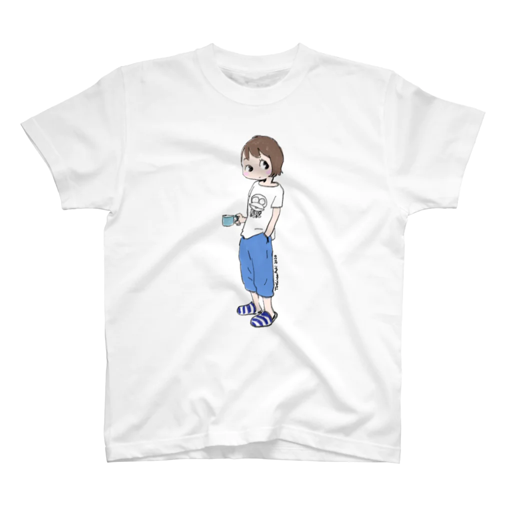 青木俊直のぼうがいっぽんTシャツ着てるちゃん スタンダードTシャツ