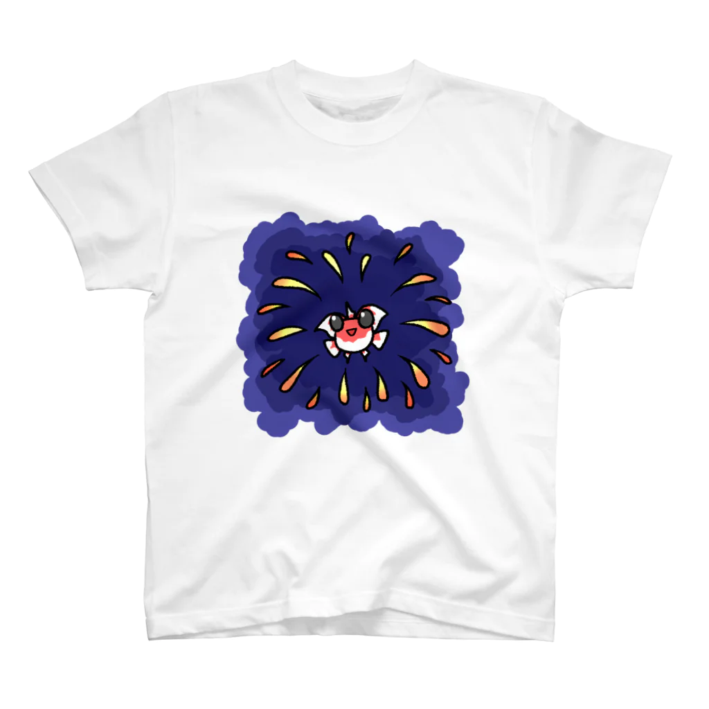 雨（ゆののお店）の金魚花火 スタンダードTシャツ