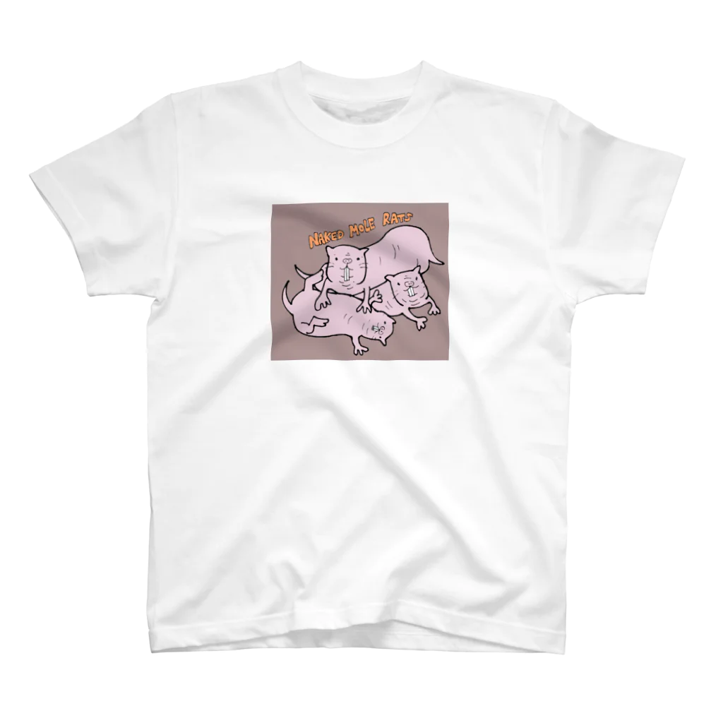 bingata the coralの珍獣ハダカデバネズミアイテム Regular Fit T-Shirt