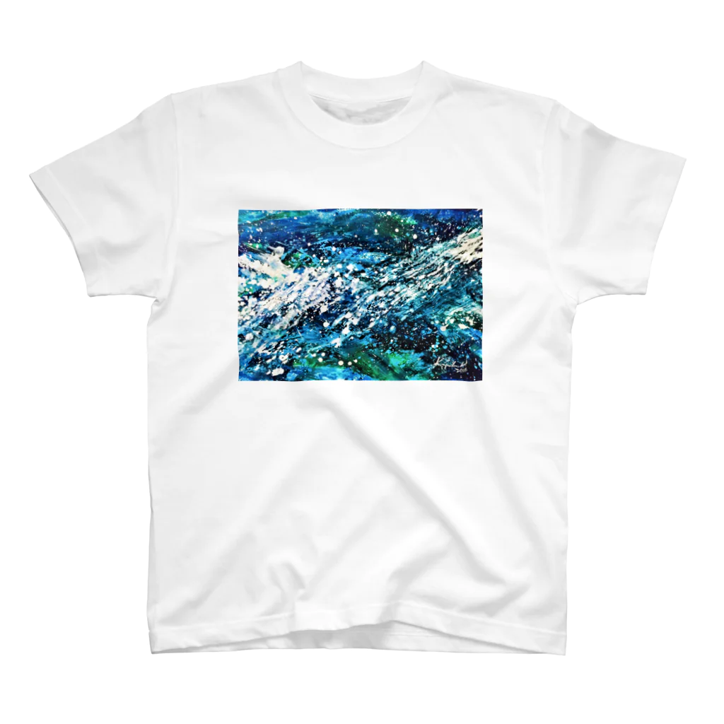 石倉かよこのグッズショップのOcean-002 スタンダードTシャツ