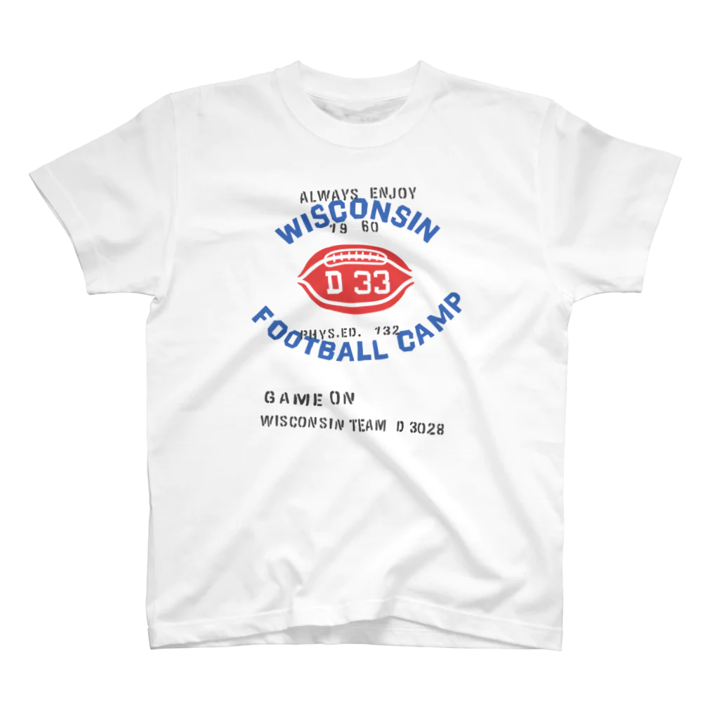 Design For Everydayのフットボール×ミリタリー Regular Fit T-Shirt