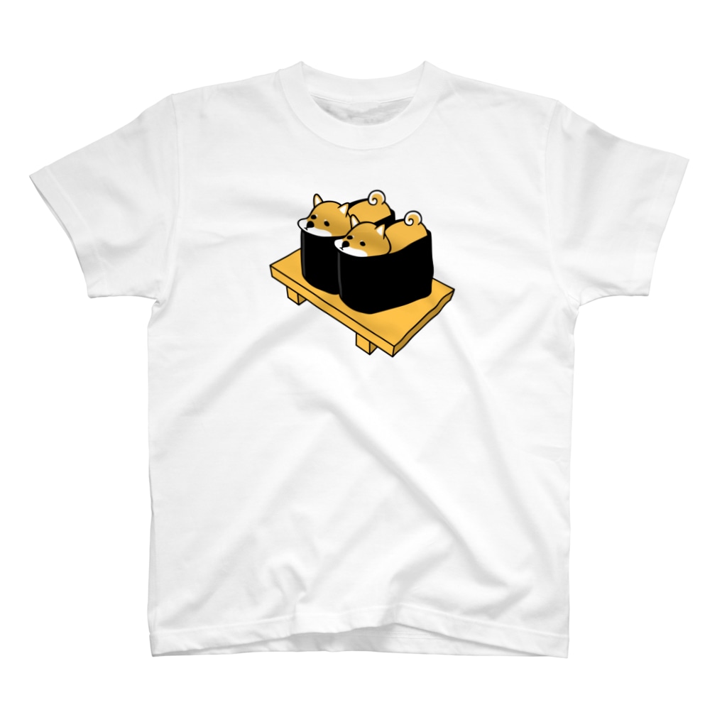 キノフシの店のしばいぬの軍艦巻き Regular Fit T-Shirt
