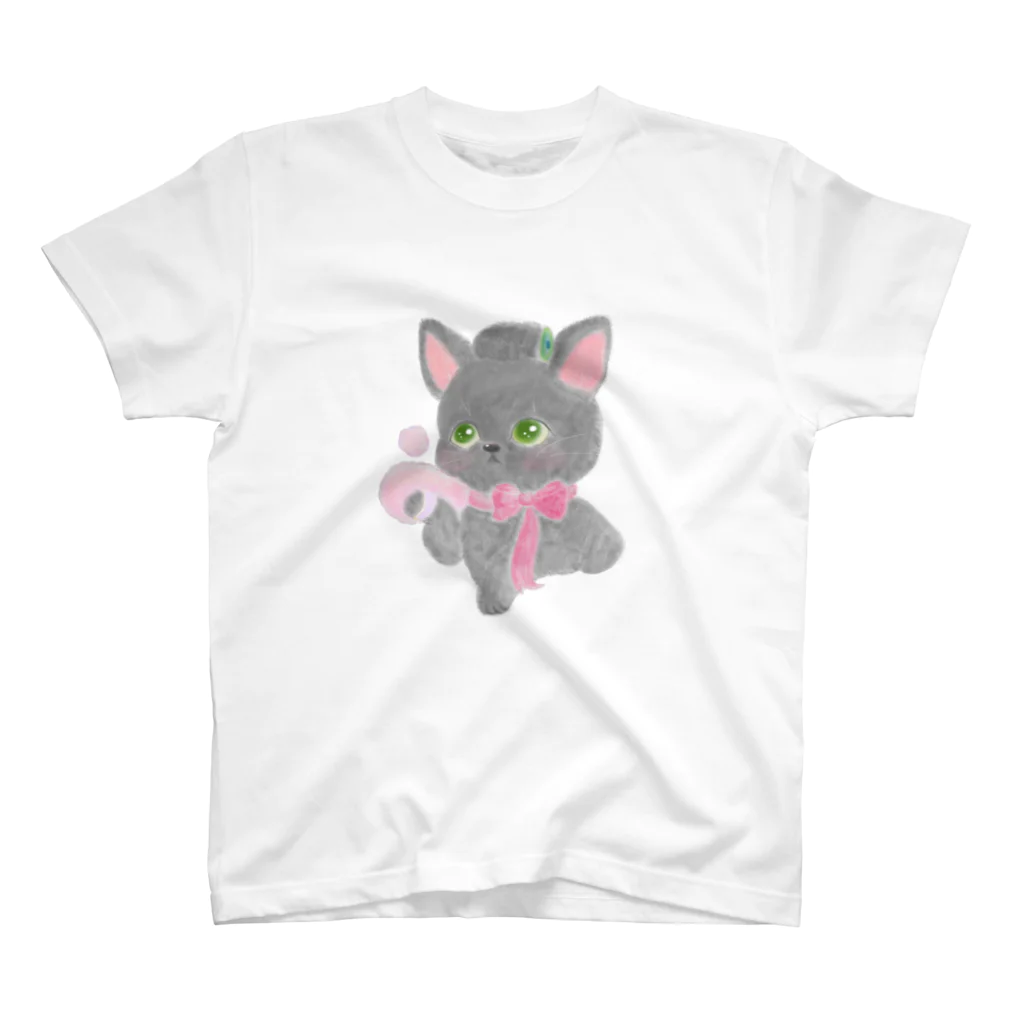 Noruneko-Yaのおめかし猫Tシャツ スタンダードTシャツ