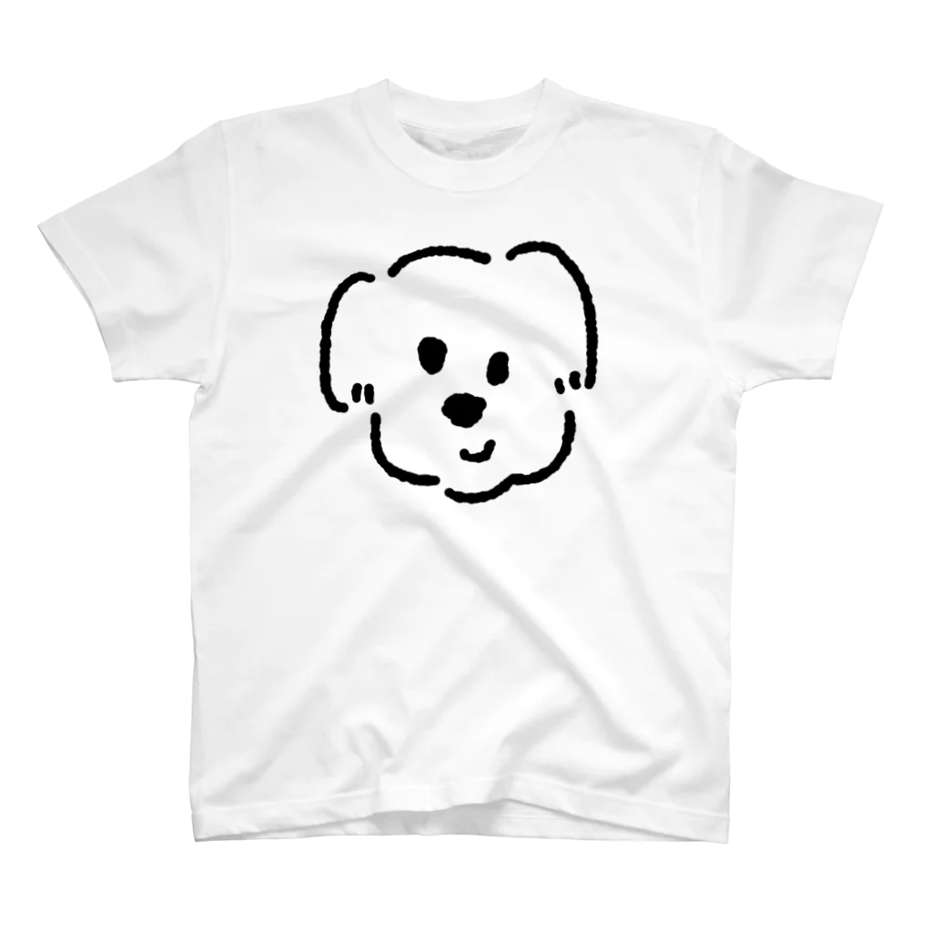 miroの白黒の大きな犬くん Regular Fit T-Shirt