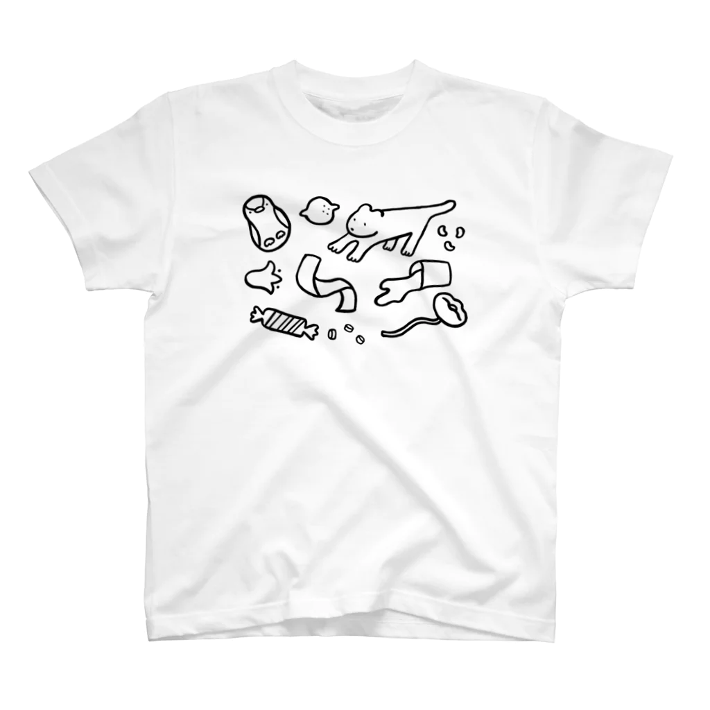 おかのはなみのdrawing（ブラック） スタンダードTシャツ