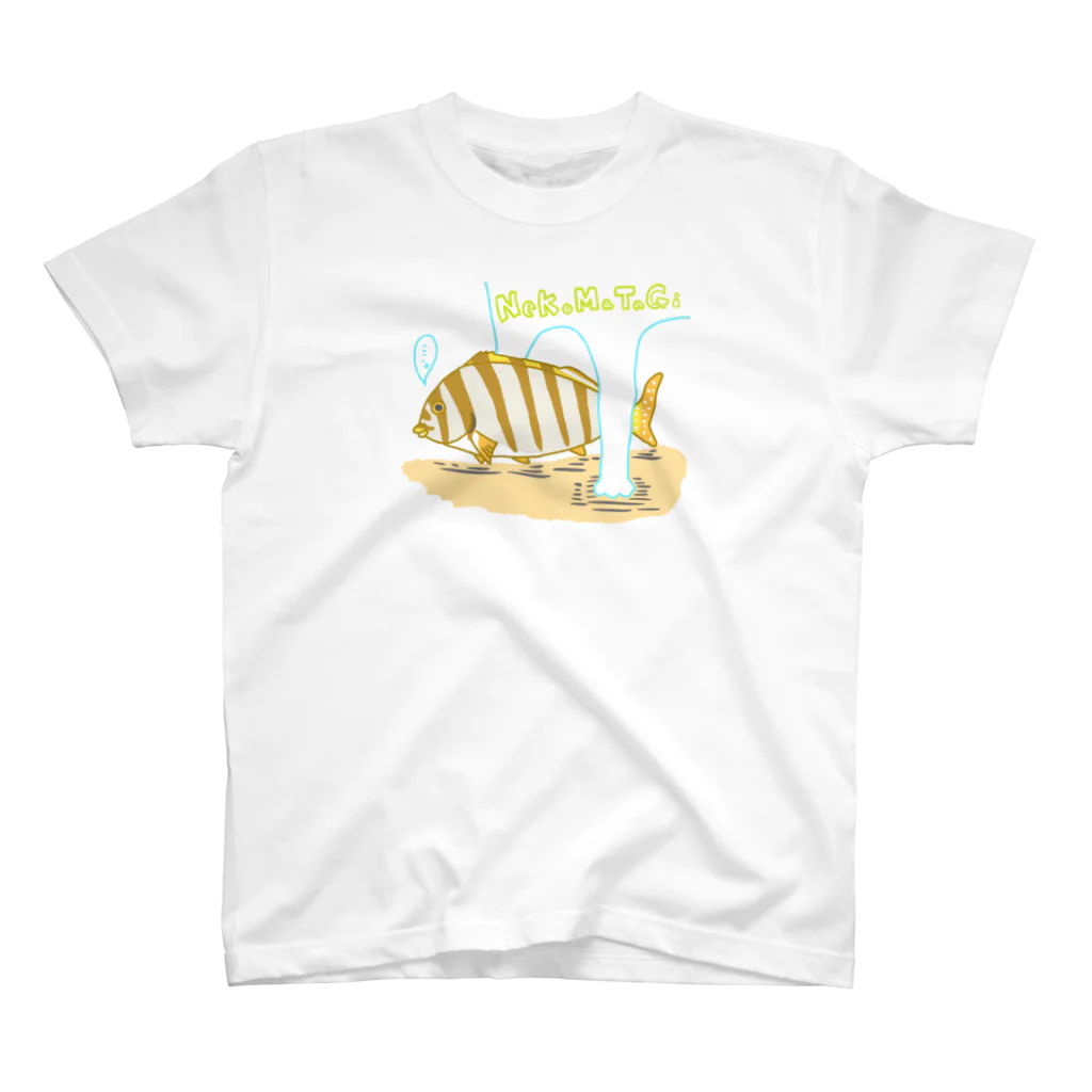 Fish so goodのタカノハダイはネコマタギ？ Regular Fit T-Shirt