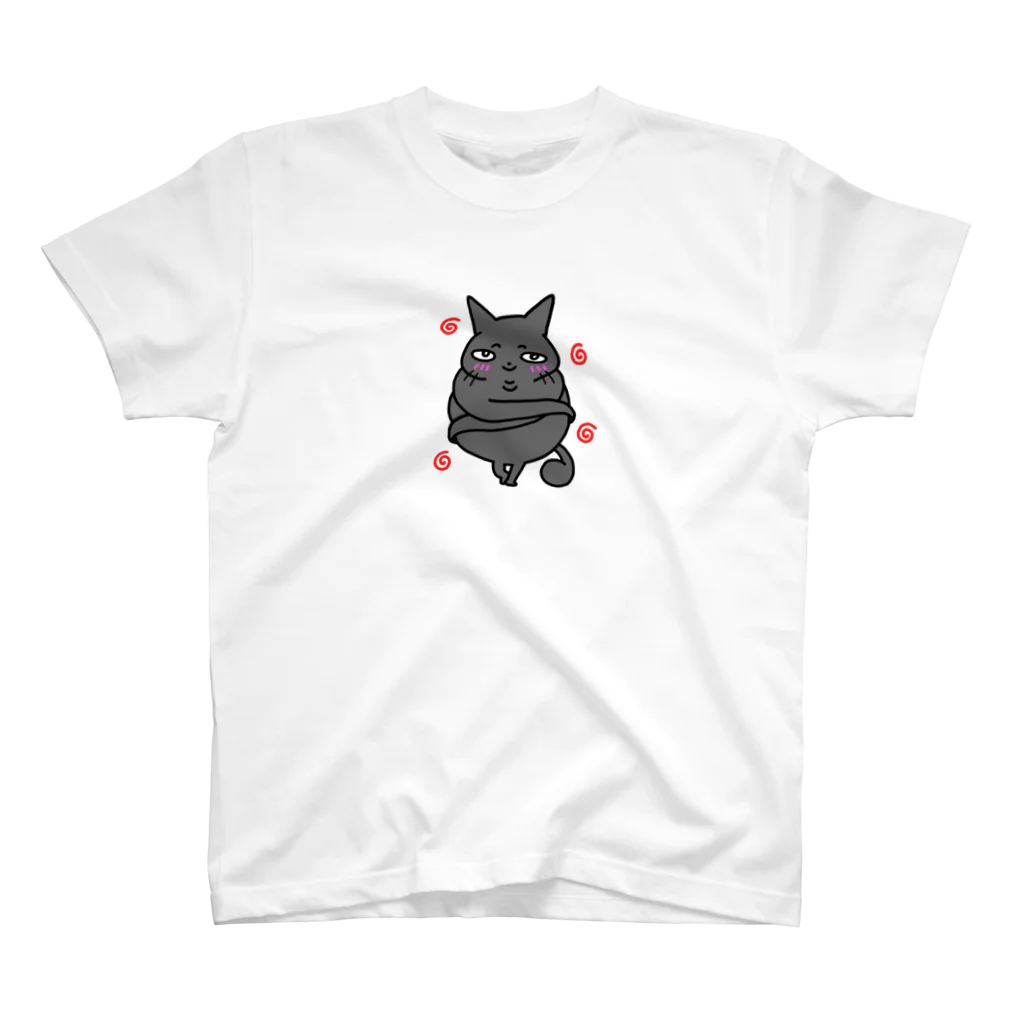 テンちゃん一家の黒猫レイリー2 スタンダードTシャツ