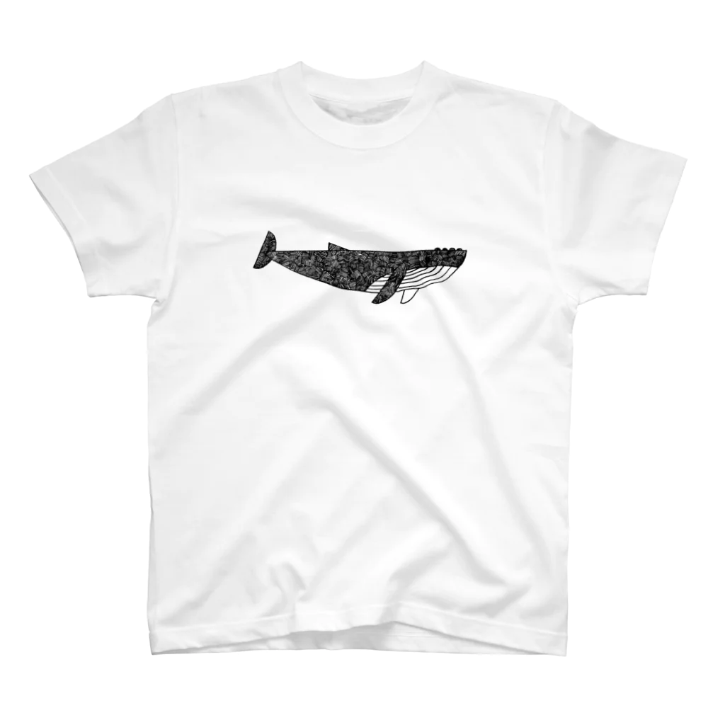 岡田侑大／グラフィックデザイナーのザトウクジラ スタンダードTシャツ