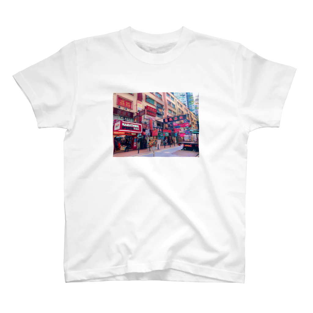 さらの中国の繁華街 スタンダードTシャツ