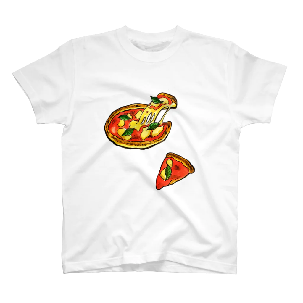 水彩イラストグッズのPIZZA スタンダードTシャツ