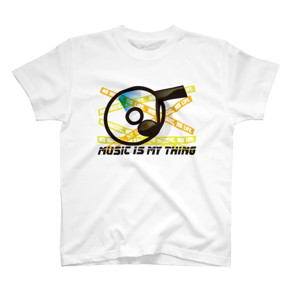 AURA_HYSTERICAのMUSIC_IS_MY_THING スタンダードTシャツ