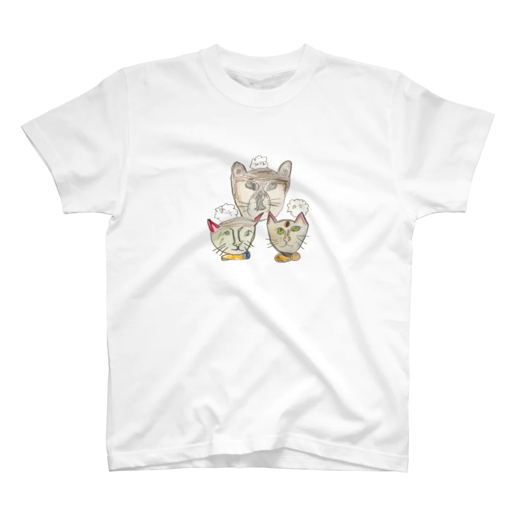 kiichacoの-犬猫猫- Regular Fit T-Shirt