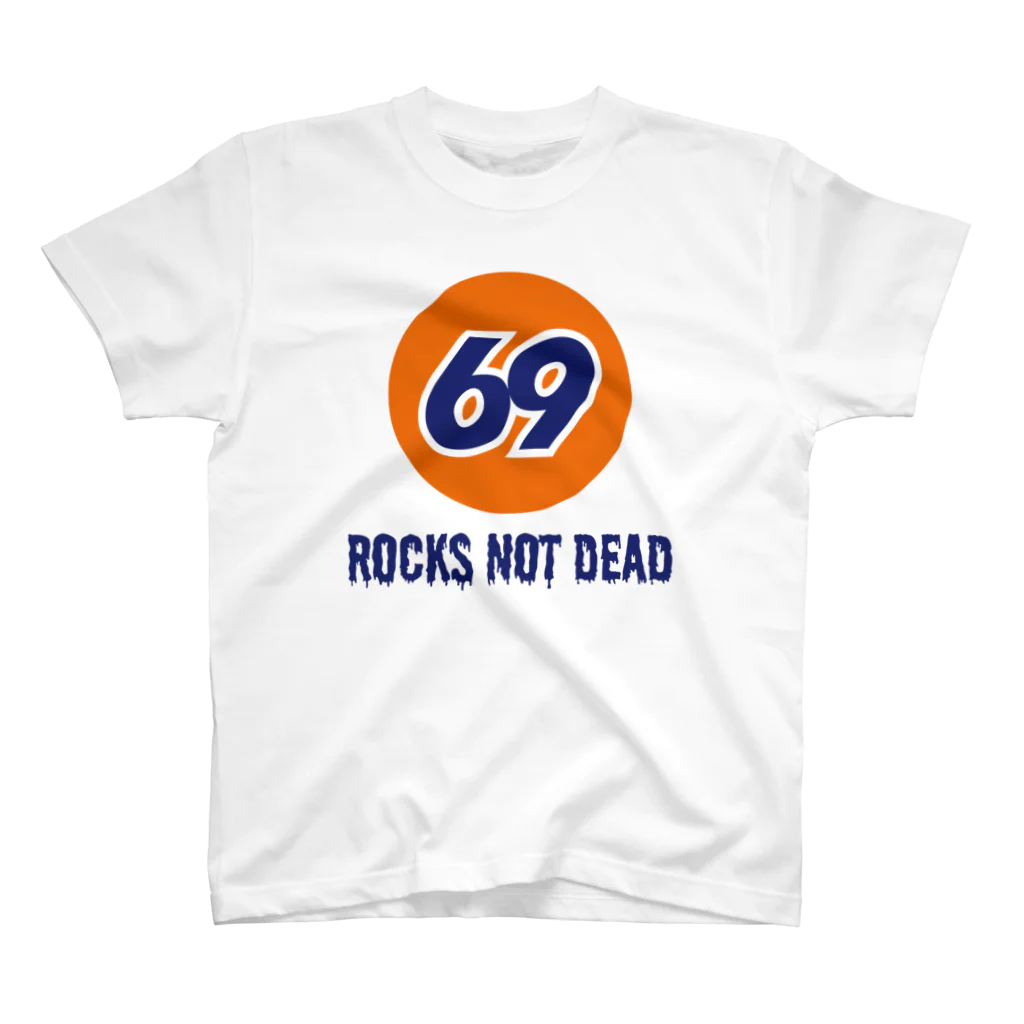 みんなのステッカーのROCKS NOT DEAD スタンダードTシャツ