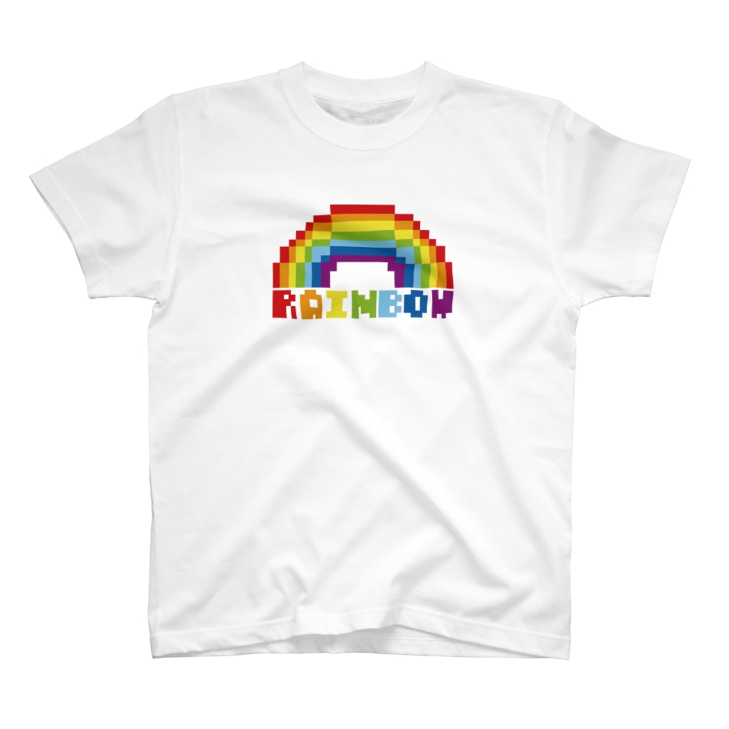 ことり屋のドット虹レインボー Regular Fit T-Shirt