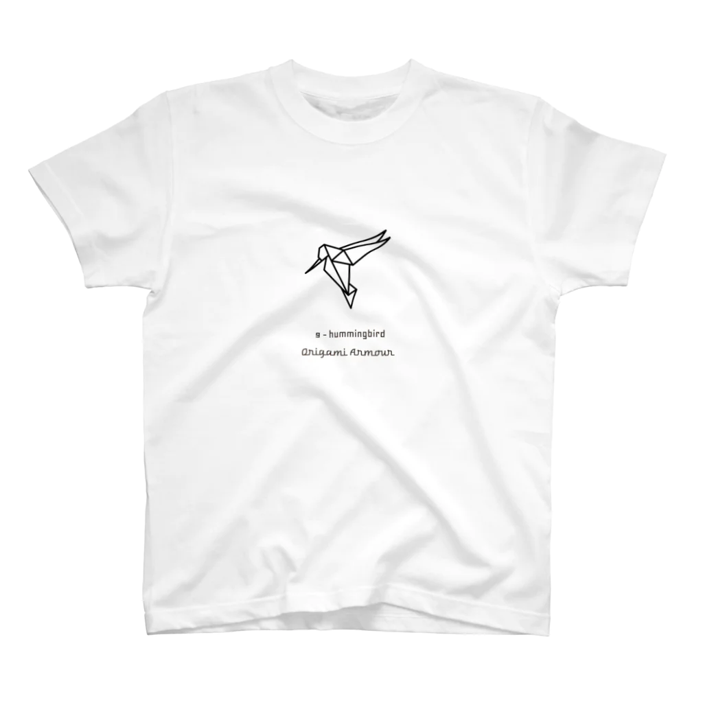 Origami Armour（オリガミアーマー）の9 - hummingbird（ハチドリ） Regular Fit T-Shirt