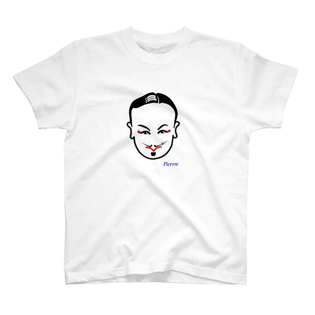 Swampie RecordsのPierre Ochiai　Face logo スタンダードTシャツ