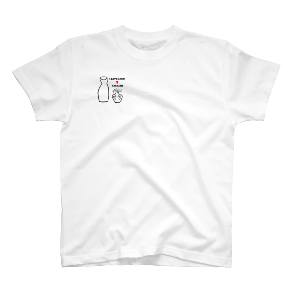 酒と私の日本酒と刺身 Regular Fit T-Shirt