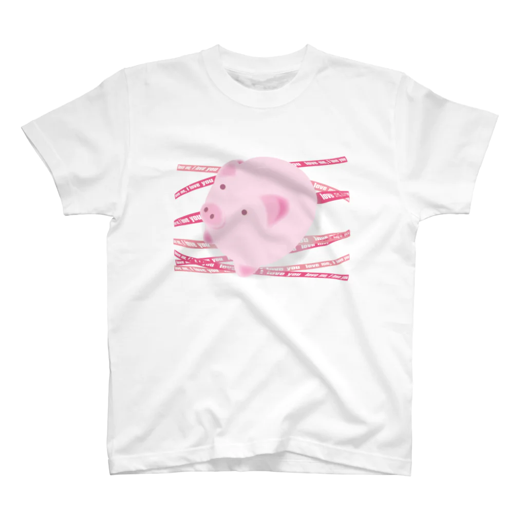 AURA_HYSTERICAのPinky_Pig スタンダードTシャツ