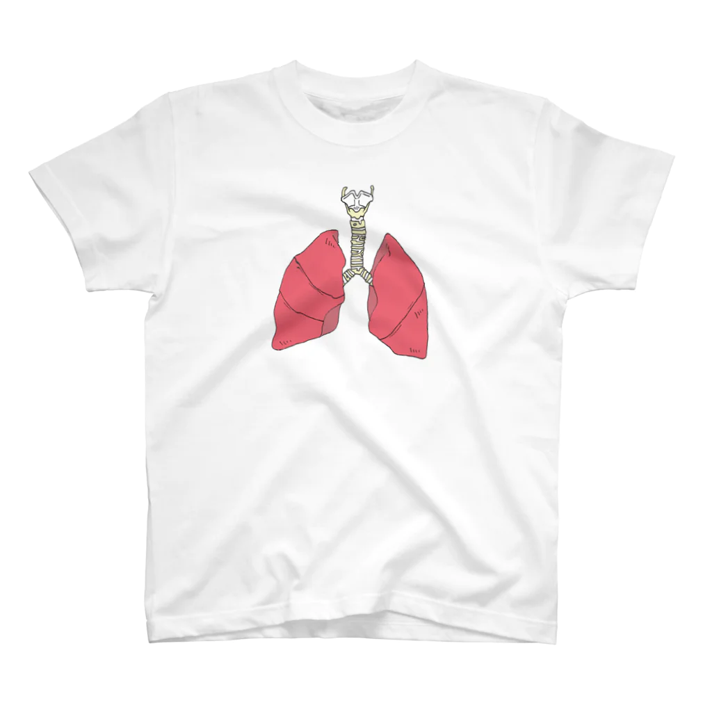 OGNdesignの肺　内臓　lung　NO.20 スタンダードTシャツ