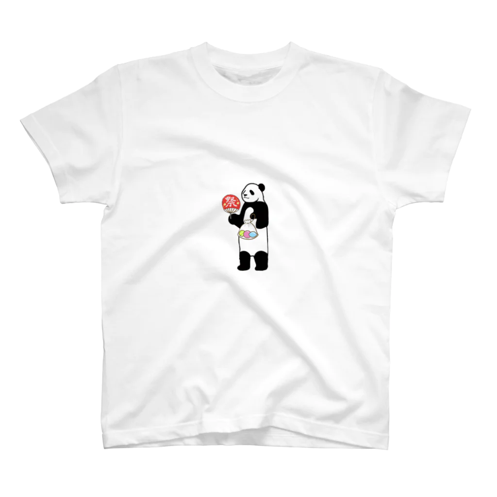 yumi0326のパンダの夏祭り Regular Fit T-Shirt