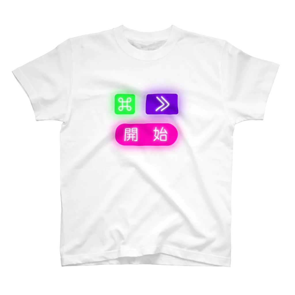 いちご亭のネオンボタン スタンダードTシャツ