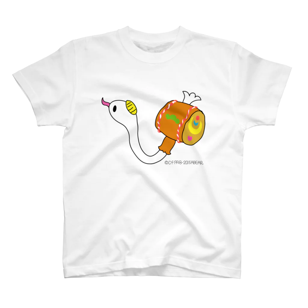 キャラファク・世界一売れていないざつゆるキャラデザイナーの縁起のいい　へびこばんちゃん 티셔츠